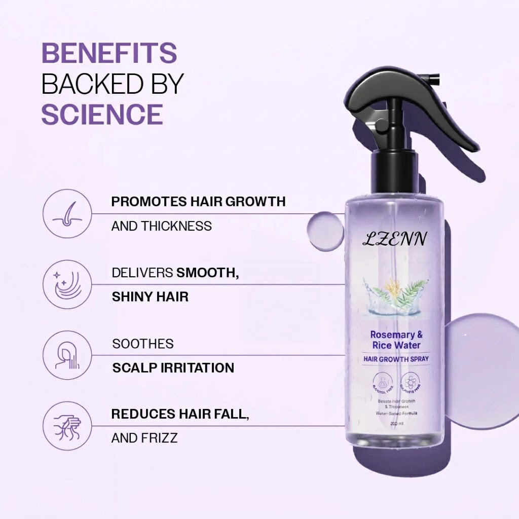 Rosemary Water with Rice Water |100% Natural Extract