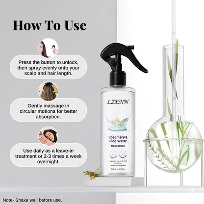 Rosemary Water with Rice Water |100% Natural Extract