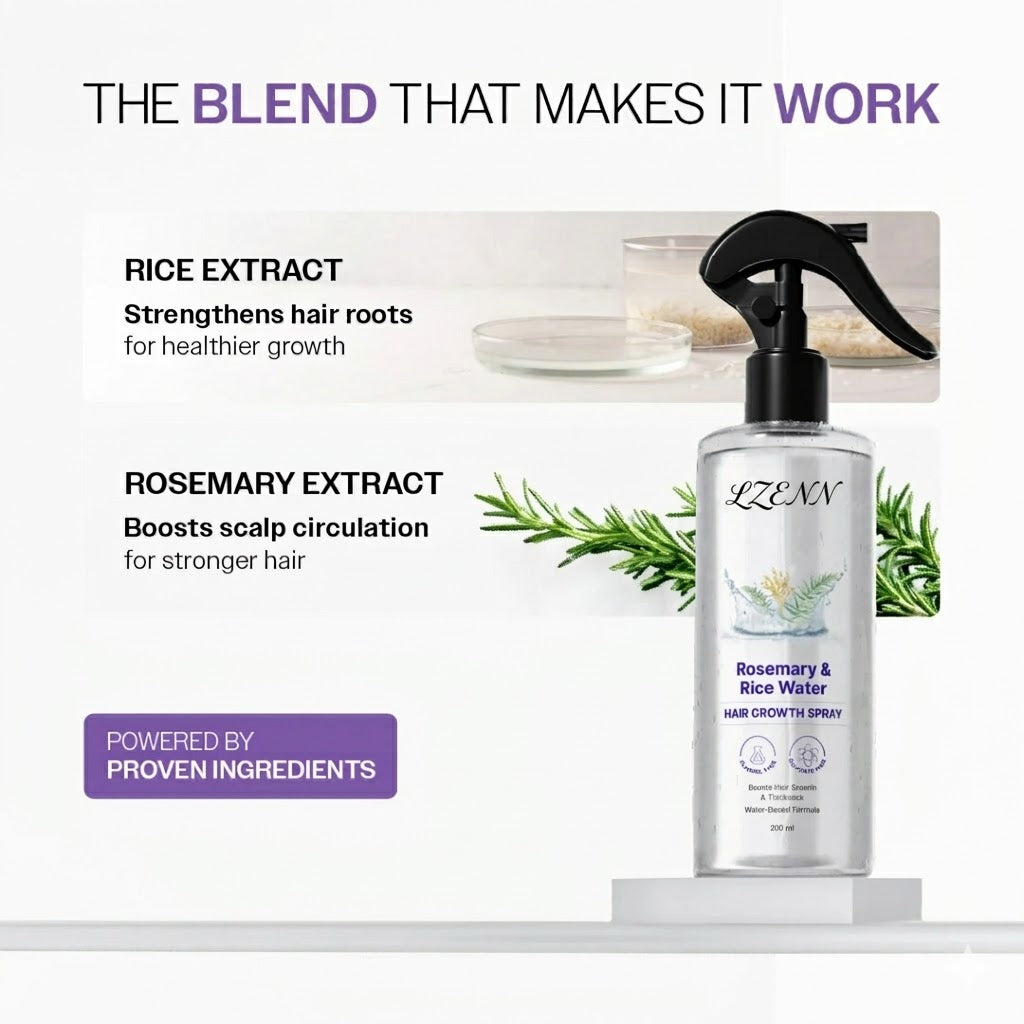 Rosemary Water with Rice Water |100% Natural Extract
